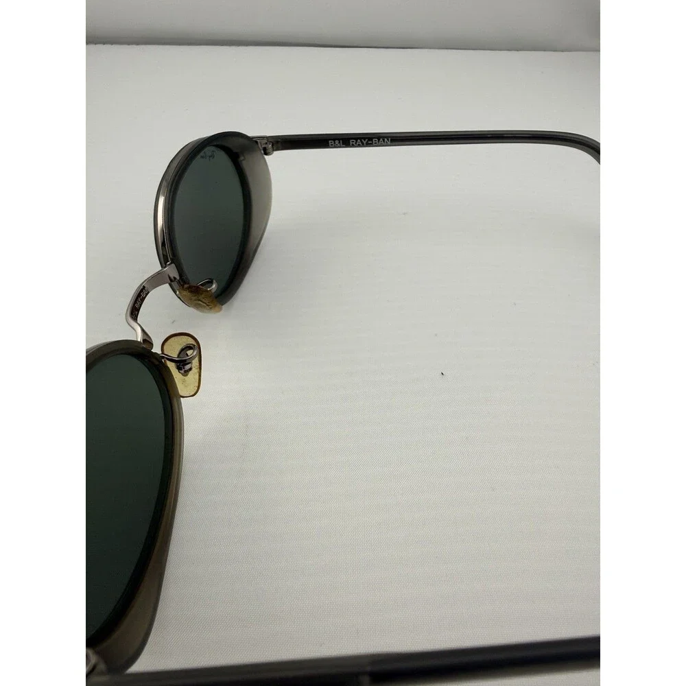 VINTAGE RAY-BAN RB3037 W2813 GRAYISH/GUNMETAL G15 UV SIDE-CUPS DINERS SUNGLASSES